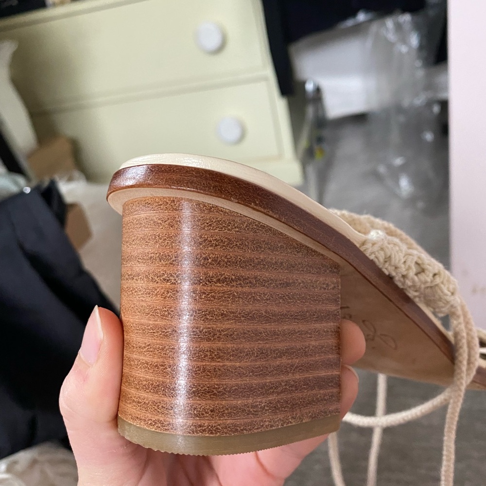 NWT!! JOIE Crochet Lace-Up Heal - Picture 9 of 12